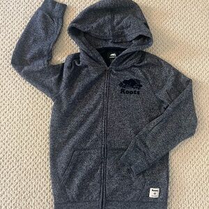 Roots Kids Charcoal Zip-Up Hoodie